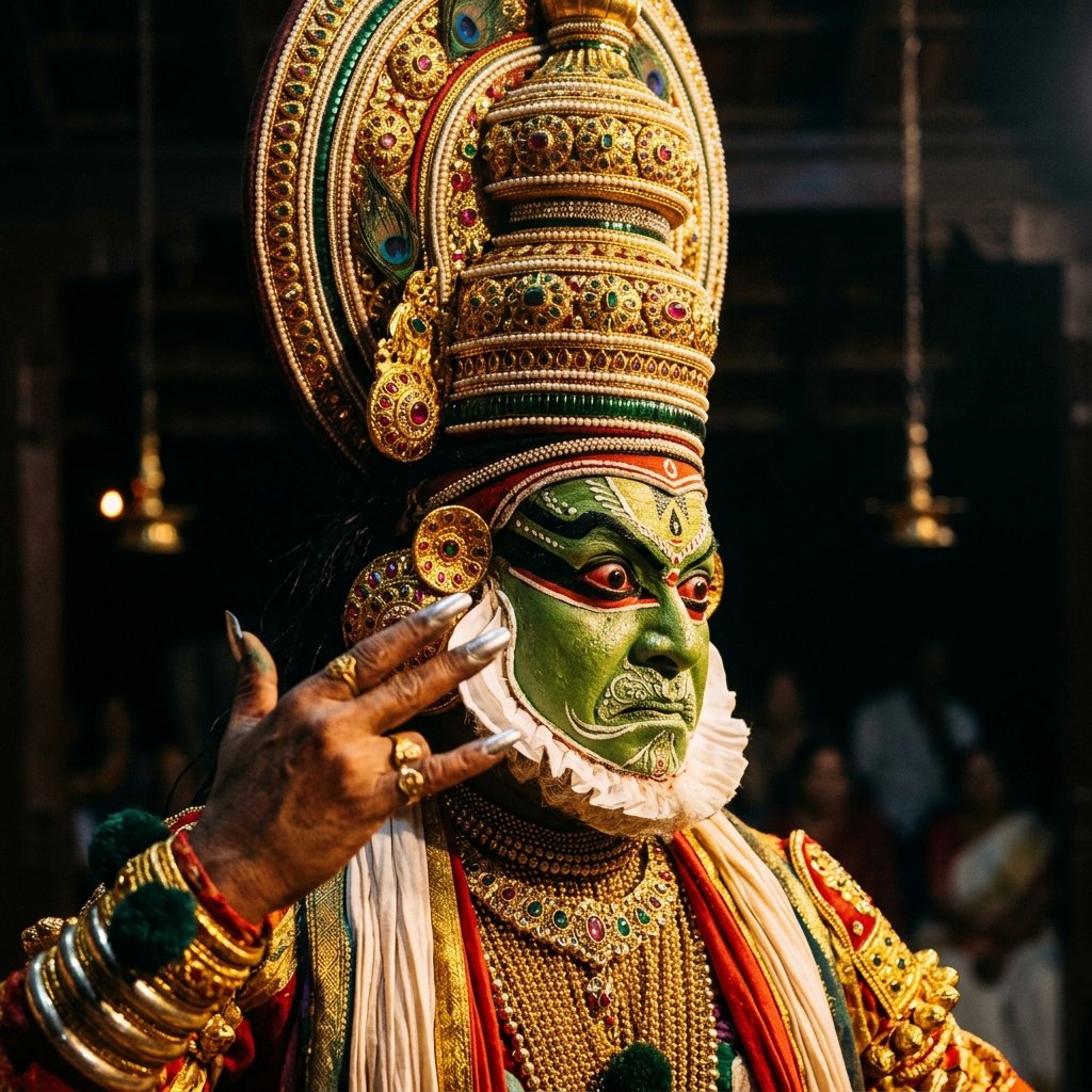 Kathakali traditional dancer